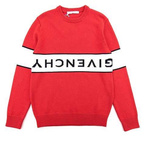 givenchy reverse logo sweater